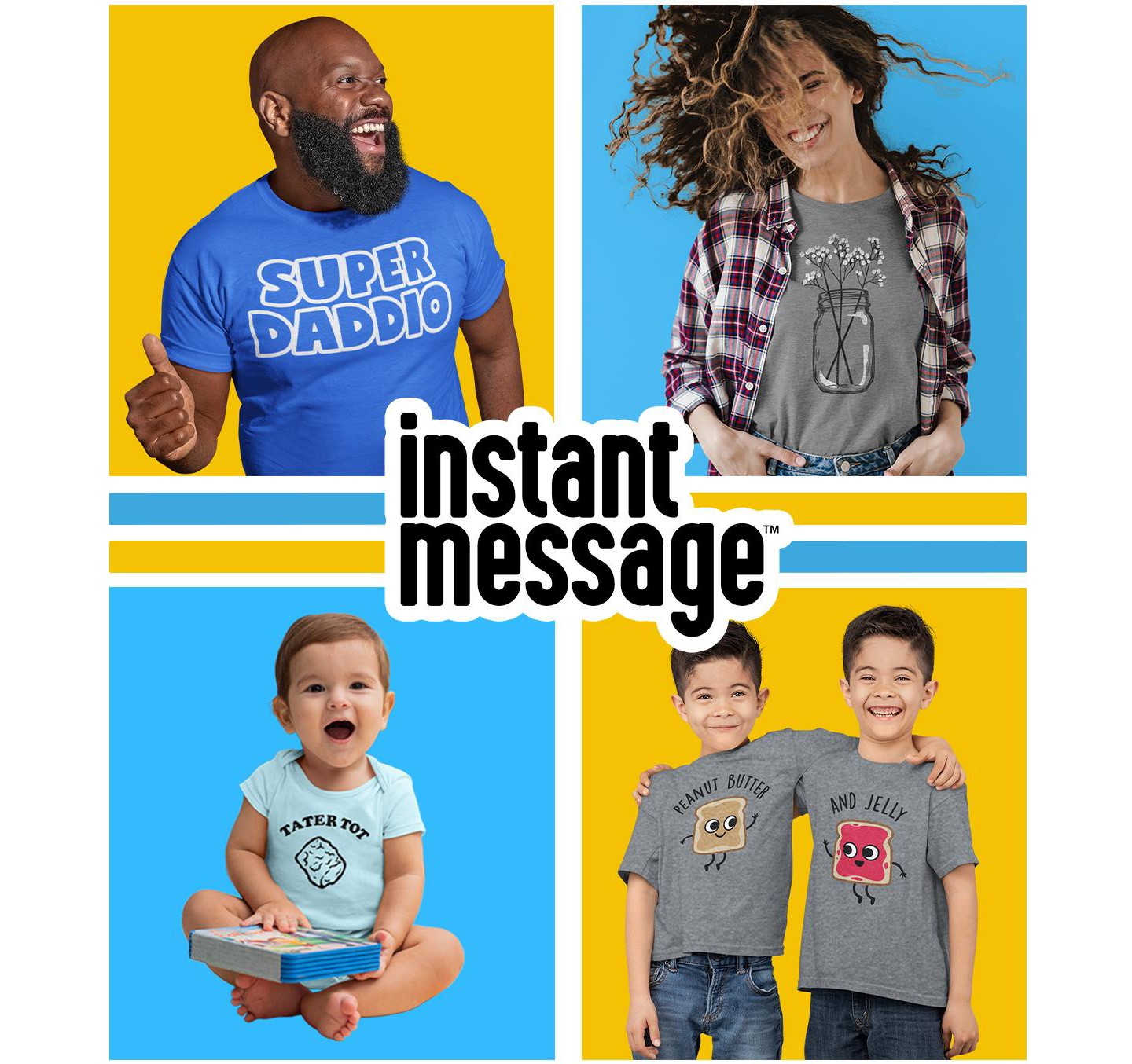 Футболка Instant Message NY 1989 Bow Short Sleeve Boxy Graphic T-Shirt - Periwinkle для девочек — фото 4
