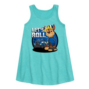 - Paw Patrol - Let's Roll Chase Graphic Sleeveless Aline Dress - 1 of 4