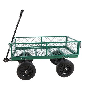 Solid wheels Tools cart Wagon Cart Garden cart trucks - 1 of 4