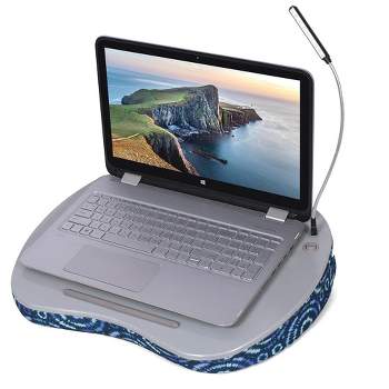 Sofia + Sam Lap Desk for Laptop and Writing with USB Light - Blue Sunbursts