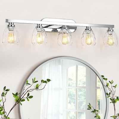 Whizmax Light Bathroom Light Fixture, Mirror Wall Mount Lighting Fixture, Glass Shade E26 Socket for Hallway Kitchen Bedroom Living Room
