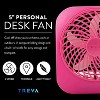 O2COOL Treva 5 Inch Battery Powered Portable Desk Fan - image 2 of 4