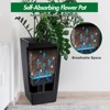 30" Tall High Front Porch Outdoor＆Indoor Planter Pots with Drainage Holes＆Water Level Monitor Movable Wheels ＆Inner Bucket, Automatic Watering - 2 of 4