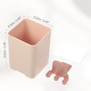 Unique Bargains Wall Mounted Bathroom Toothbrush Holder 2.45"x3.39" 1 Pc - 4 of 4