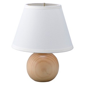 Wooden Cube Table Lamp Light Brown (Includes Energy Efficient Light Bulb) - Ore International, Light Toast
