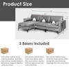 Costway Modular Extra-Large 4 Seat Sectional Sofa with Reversible Chaise & 2 USB  Ports - 4 of 4