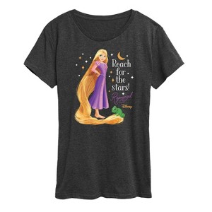 Women's - Disney Princess - Rapunzel Reach For The Stars Short Sleeve Graphic T-Shirt - 1 of 4