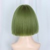 Unique Bargains Women Shoulder Length Bob Human Hair Wigs with Wig Cap - 4 of 4