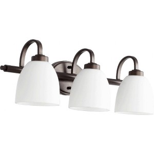 Quorum Lighting Reyes 3-Light Oiled Bronze Fan - 24.75 Width, 8 Height, 7.75 Depth - 1 of 1