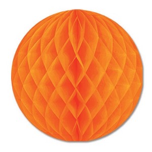 Beistle 12" Tissue Ball Orange 4/Pack 55612-O - 1 of 1