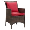 Modway Conduit Outdoor Patio Wicker Rattan Dining Armchair Set of 2 - 2 of 3