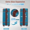 24in Carry on Luggage with Spinner Wheels Lightweight Hardshell Expandable Luggage with Tsa Lock Travel Rolling Luggage Suitcase for Men Women - 4 of 4