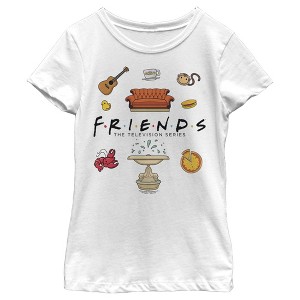 Girl's Friends Favorite Moment Icons T-Shirt - 1 of 4