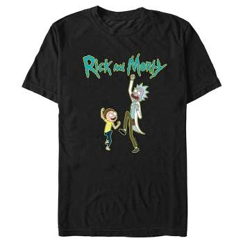 Men's Rick And Morty Dimension Hoppers T-shirt - Black - X Large : Target