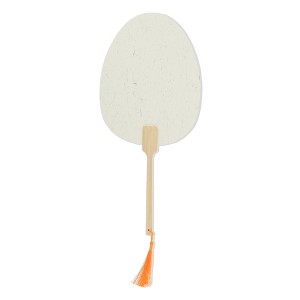 Unique Bargains Portable Double-Sided Long Handle Xuan Paper Folding Fan 1 Pc - 1 of 4
