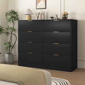 Grungis Modern 6-Drawer Dressers with Storage,Chest of Drawers for Bedroom,Living Room,Hallway - 1 of 4