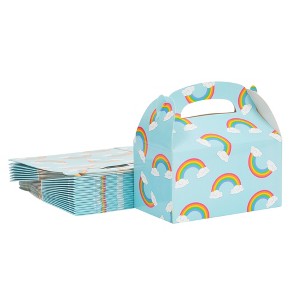 Blue Panda 24 Pack Rainbow Gable Boxes for Gifts, Candy, Kids Birthday Themed Party Favors, 6.2x3.6x3.4 in - 1 of 4