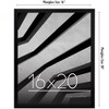 Americanflat 16x20 Poster Frame with Polished Plexiglass - Streamline Collection - Thin Border Picture Frame for Wall Display - Black - 2 of 4