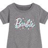 Girls' - Barbie - Holidays & Christmas Graphic Short Sleeve Fleece Dress - 2 of 4