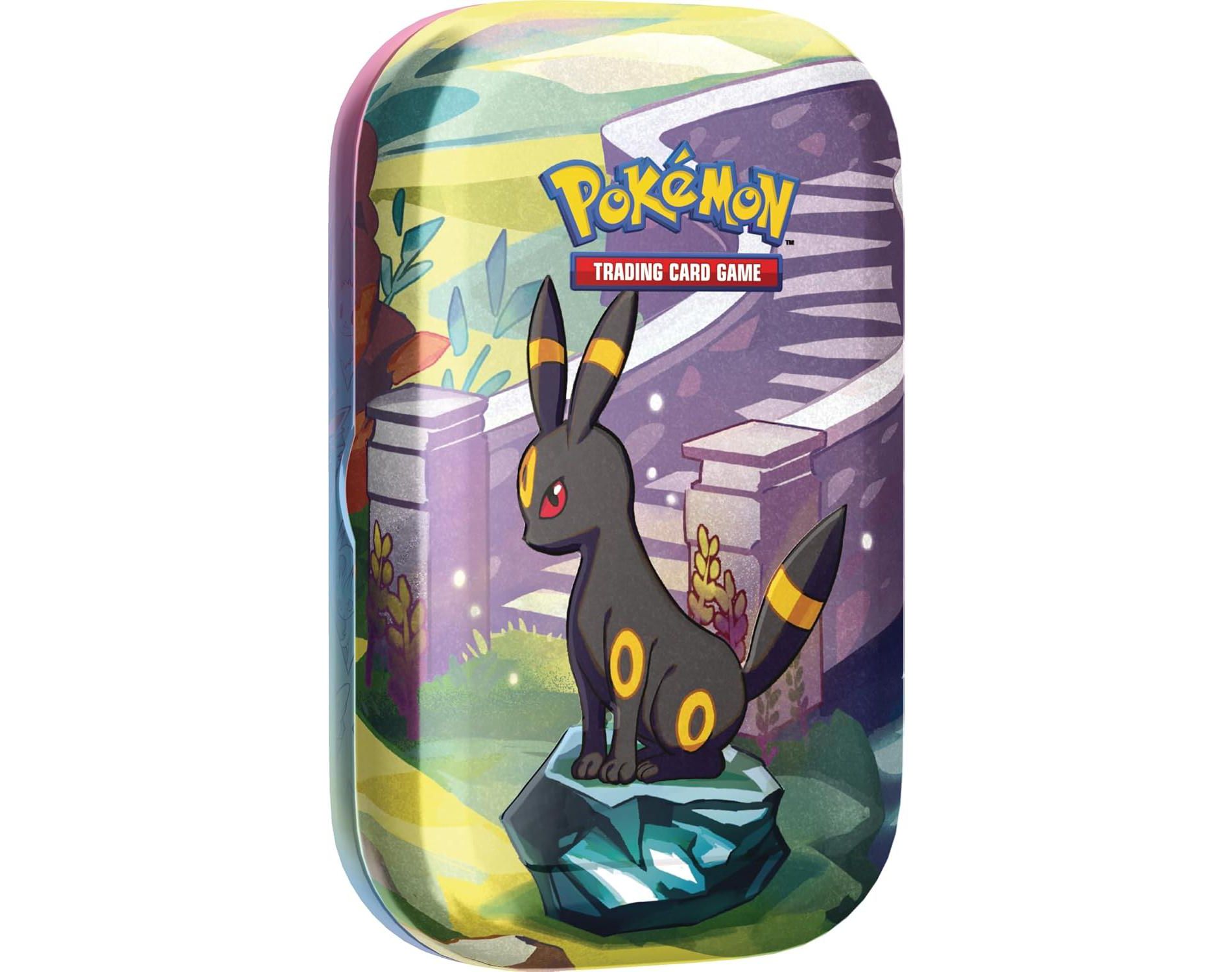 Pokemon TCG: Scarlet & Violet —Prismatic Evolutions Mini Tin - Umbreon (2 Booster Packs & 1 Coin)