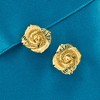 Ross-Simons Italian 14kt Yellow Gold Rose Earrings - 4 of 4