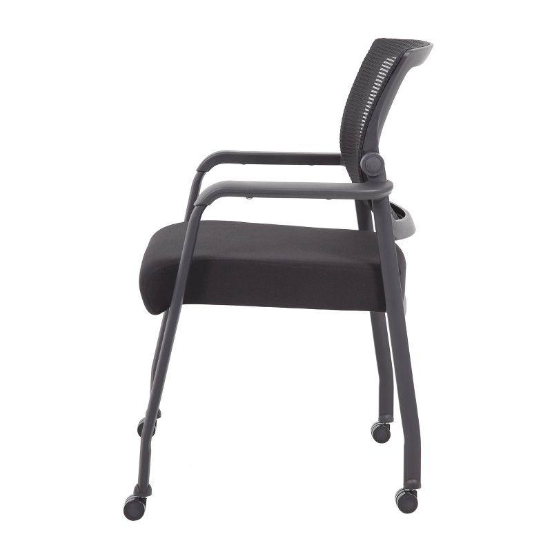 Mesh 4 Legged Guest Chair Black - Boss Office Products, 4 of 6