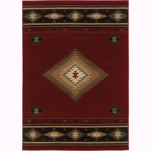Oriental Weavers Hudson 1'10" x 3'3" Machine Woven Rug in Red - 1 of 1