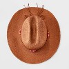 Two-Tone Straw Western Hat - Universal Thread™ - 3 of 4