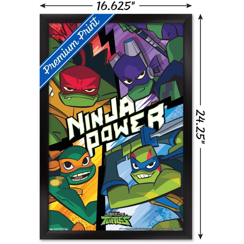 Trends International Nickelodeon Rise of The Teenage Mutant Ninja Turtles - Turtles Framed Wall Poster Prints, 3 of 7