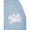 Hello Kitty Winged Horse Glitter Print Unisex Adult Blue Sweatpants - 2 of 4