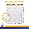 Filter King 21.5x23x1 Air Filter | 4-PACK | MERV 13 HVAC Pleated A/C Furnace Filters | MADE IN USA | Actual Size: 21.5 x 23 x .75" - 2 of 4