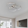 LOVMOR Three ring design, contemporary semi-flush mount with inner ring illumination Ceiling lamp - 3 of 4