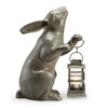 SPI Home Rabbit Lantern – 14.5” Metal Garden Accent with Cutout Design, Whimsical Woodland Candle Holder for Patio or Entryway - 2 of 4