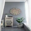 GlasFlength Wall Clocks Adelaide Elegant Simple Design Practical Farmhouse Mixed Material for Modern Living Spaces, Brown, 30"*1.6"*30" - 2 of 4