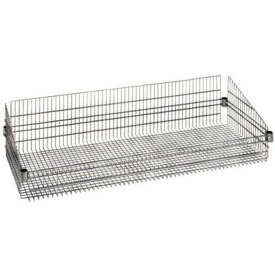 Quantum Storage Systems Basket, Post Mount, 24"W X 48"L X 10"H, 800 Lb. Load Capacity Per Basket