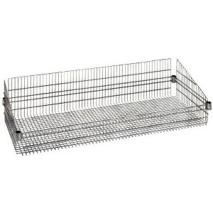 Quantum Storage Systems Basket, Post Mount, 24"W X 48"L X 10"H, 800 Lb. Load Capacity Per Basket - 1 of 1