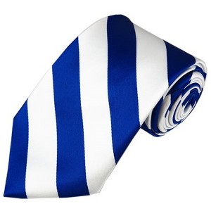 Men's 3.25 W And 58 L Inch With 0.75 Inch Stripe Width College Stripe Woven Necktie - 1 of 3
