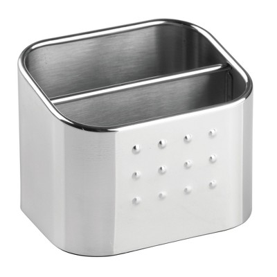 InterDesign Forma Stainless Steel Scrub Hub Sponge Caddy Polished