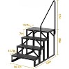 COZONY RV Steps with Handrail, 2/3/4/5 Step Portable Stairs, Anti-Slip, 660 lbs Capacity, Heavy Duty Ladder for Camper, Hot Tub, Trailer, Outdoor - 2 of 4