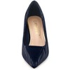 Allegra K Women's Pointed Toe Leaves Print Slip on Kitten Heel Pumps - 2 of 4