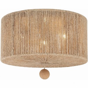 Crystorama Lighting Jessa 3 - Light Flush Mount in  Burnished Silver - 1 of 4