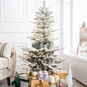 Home Imports Emporium Marley Rustic Snowy Christmas Prelit Tree, White - 1 of 4