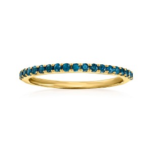 Pure Collection by Ross-Simons 0.30 ct. t.w. London Blue Topaz Ring in 14kt Yellow Gold - 1 of 4