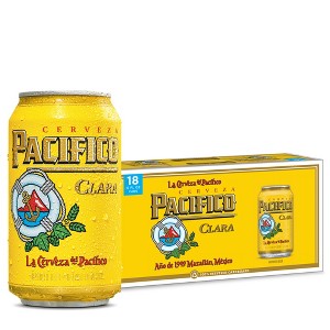 Pacifico Clara Mexican Lager Beer - 18pk/12 fl oz Cans - 1 of 4