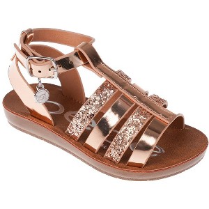 bebe Toddler Girls' Sandals - Open Toe Flat Sandals Comfy Summer Flats for Toddler and Little Kids - 1 of 4
