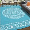Outdoor Rug, Waterproof Durable Indoor/Outdoor RV Mat, Reversible Camping Carpet, Foldable Plastic Straw Rug for Patio, Porch - 2 of 4