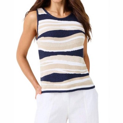 Women's KNIT WAVES SWEATER TANK TOP - NZT by NIC+ZOE