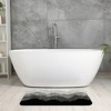 Unique Bargains Bathroom Extra Soft Absorbent Non-Slip Plush Shaggy Bath Mat - 2 of 4