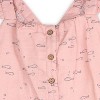 Girls' Fishes Flutter Sleeve Muslin Jumpsuit - VIVERANO Organics - 3 of 3