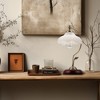 DORESshop 1-Light Vintage Table Lamp with Petal Glass Shade E26  Base Bulb Not Included - 3 of 4